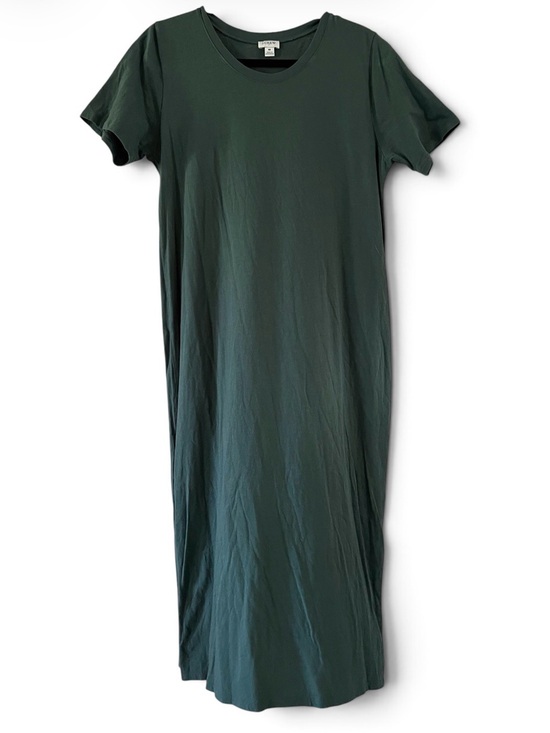 J. Crew Dresses & Skirts - J. Crew Forest Green Short Sleeve Maxi Dress